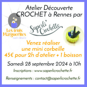 cours crochet rennes 28 septembre